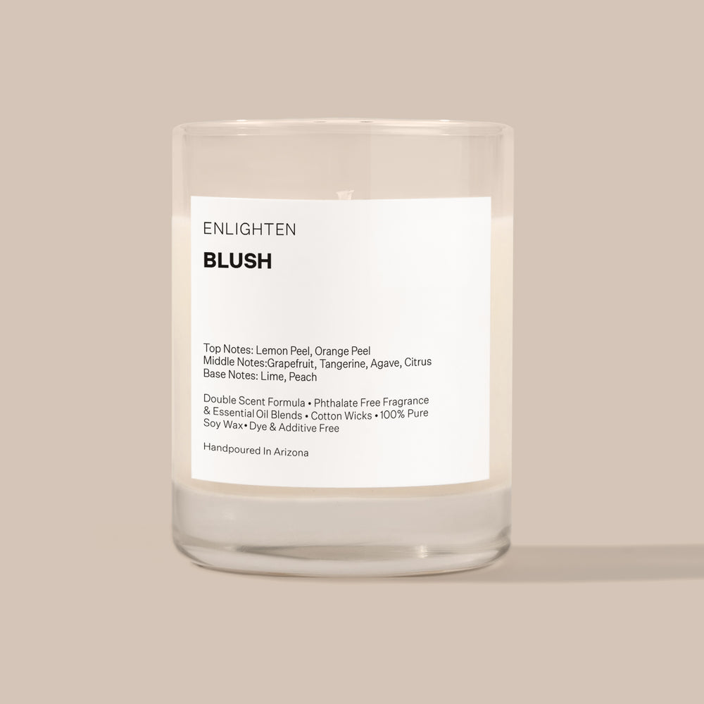 Blush Citrus Candle Mini Glass Tumbler