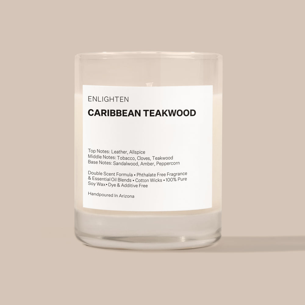Caribbean Teakwood Sandalwood Candle Mini Glass Tumbler