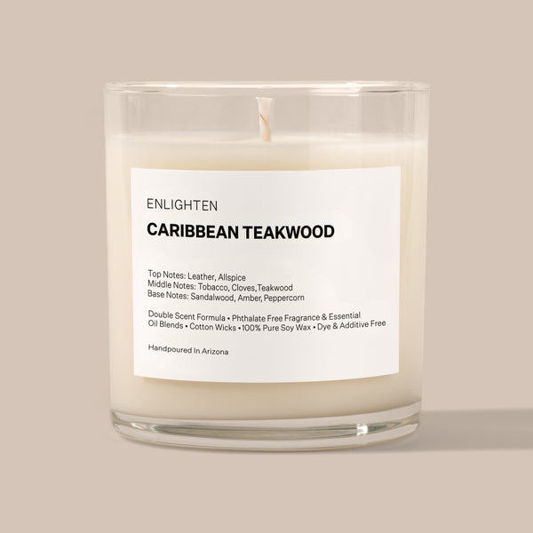 Caribbean Teakwood Sandalwood Candle – ENLIGHTEN CANDLES