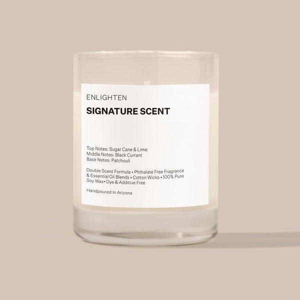 SIGNATURE SCENT Lime Candle Calming Candle ENLIGHTEN CANDLES
