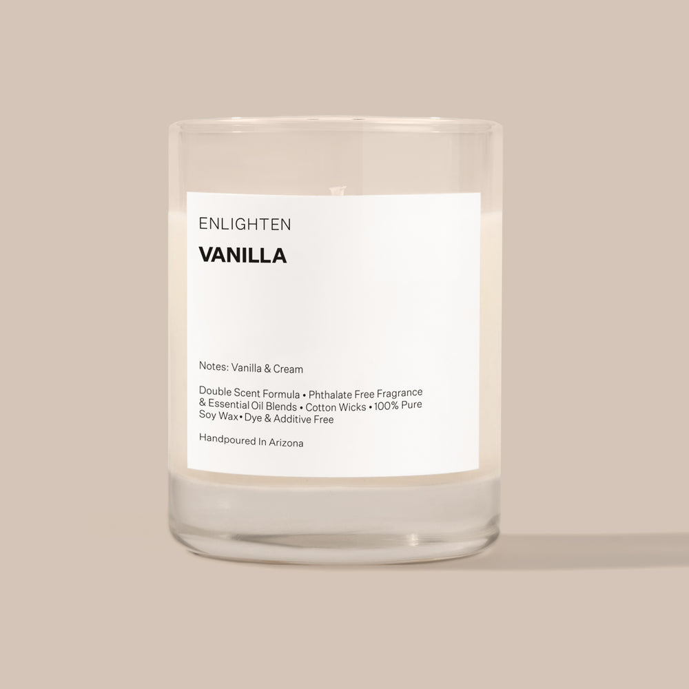 Vanilla Candle 3oz Mini Glass Tumbler