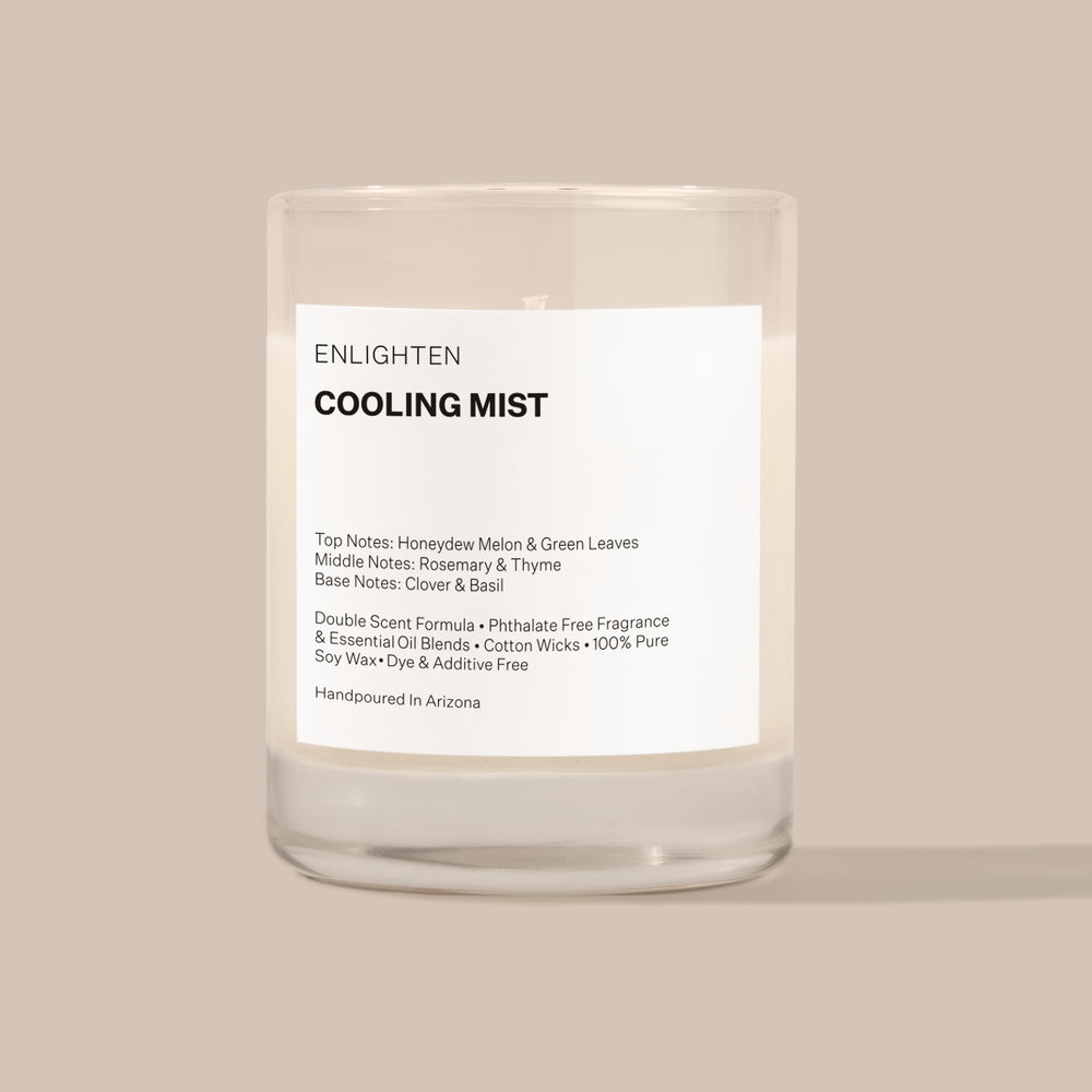Cooling Mist Herb Candle Mini Glass Tumbler