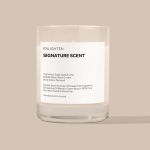 Signature Scent Lime Candle 3oz Mini Glass Tumbler